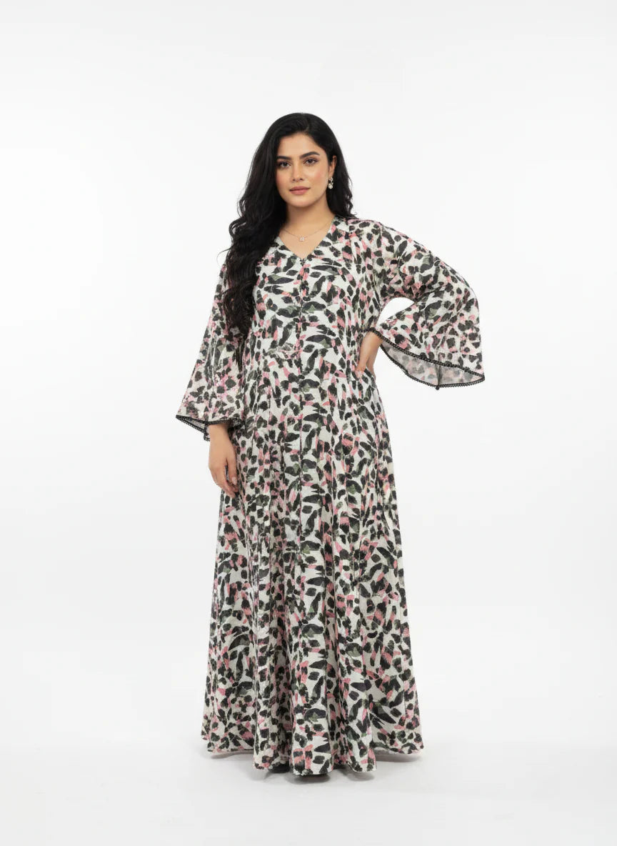 Umbrella f/o print lace