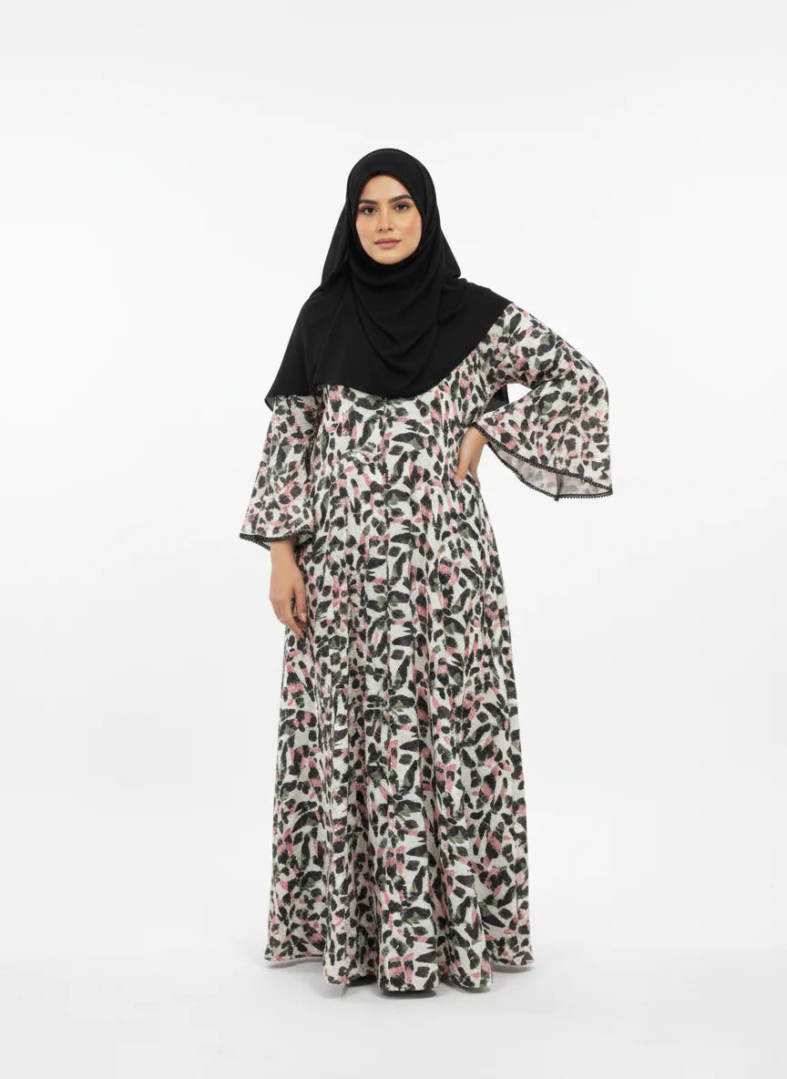 Umbrella f/o print lace